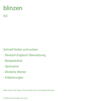 blinzen