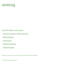 eintönig