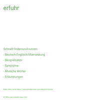 erfuhr