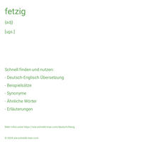 fetzig