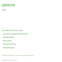 gleitend