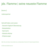 jds. Flamme | seine neueste Flamme