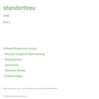 standorttreu