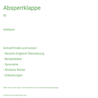 Absperrklappe