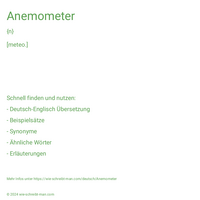 Anemometer