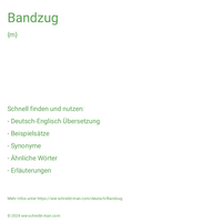 Bandzug