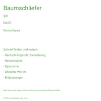 Baumschliefer