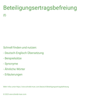 Beteiligungsertragsbefreiung