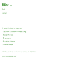 Bibel…