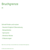 Bruchgrenze