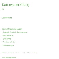 Datenvermeidung