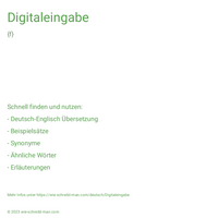 Digitaleingabe