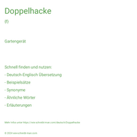 Doppelhacke