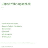 Doppelwährungsphase