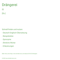 Drängerei