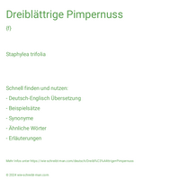 Dreiblättrige Pimpernuss