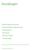 Druckbogen