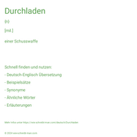 Durchladen