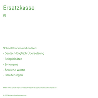 Ersatzkasse