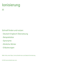 Ionisierung