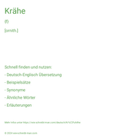 Krähe