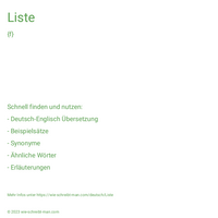 Liste