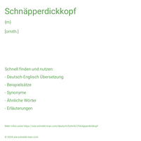 Schnäpperdickkopf