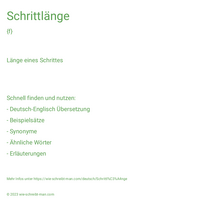 Schrittlänge