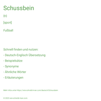 Schussbein