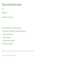 Sonnenstube