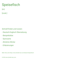 Speisefisch