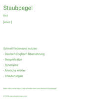 Staubpegel