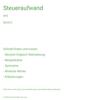 Steueraufwand