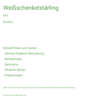 Weißschenkelstärling