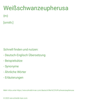 Weißschwanzeupherusa