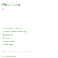 Weltpriester