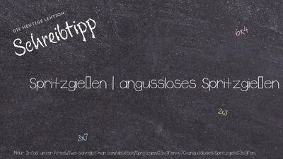 Schreibtipp Spritzgießen | angussloses Spritzgießen