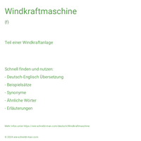 Windkraftmaschine