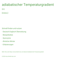 adiabatischer Temperaturgradient