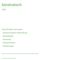 bürokratisch