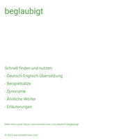 beglaubigt