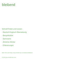 bleibend