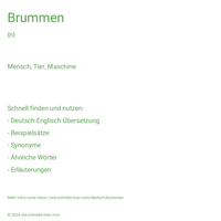 brummen