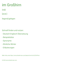 im Großhirn