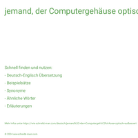 jemand, der Computergehäuse optisch aufbessert