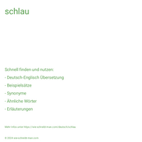 schlau