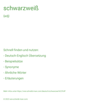 schwarzweiß