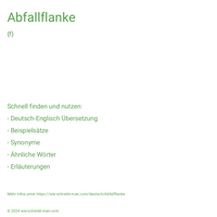 Abfallflanke