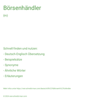 Börsenhändler