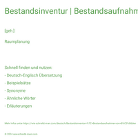 Bestandsinventur | Bestandsaufnahme von Böden